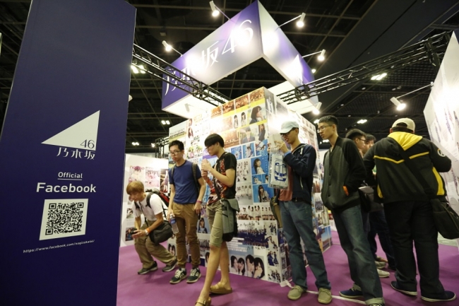 ▲アニメやゲーム、音楽など幅広い企業が出展している